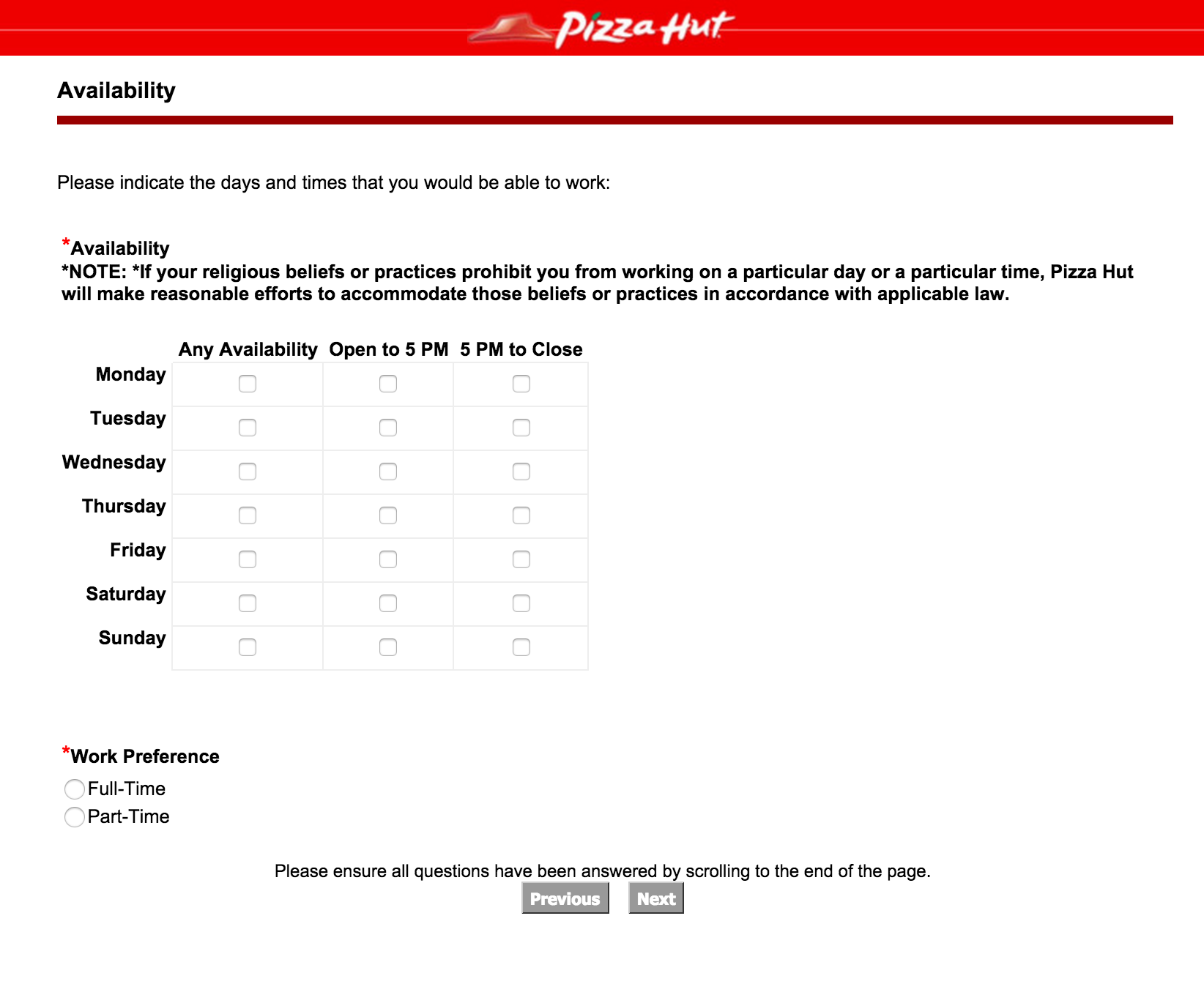 Pizza Hut Printable Application Printable Word Searches