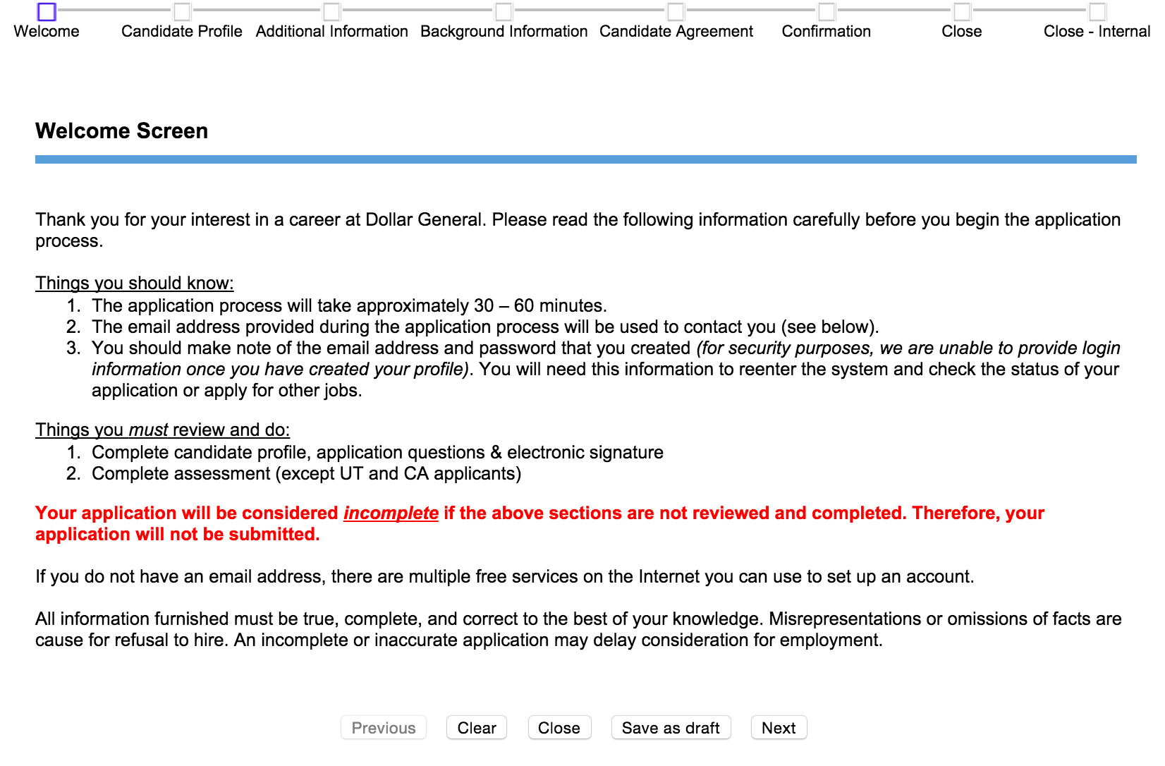 Download Dollar General Job Application Form PDF FreeDownloads