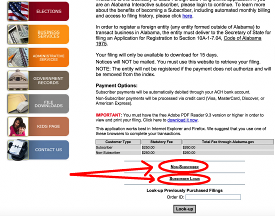 alabama-sos-foreign-llc-subcriber-non-login