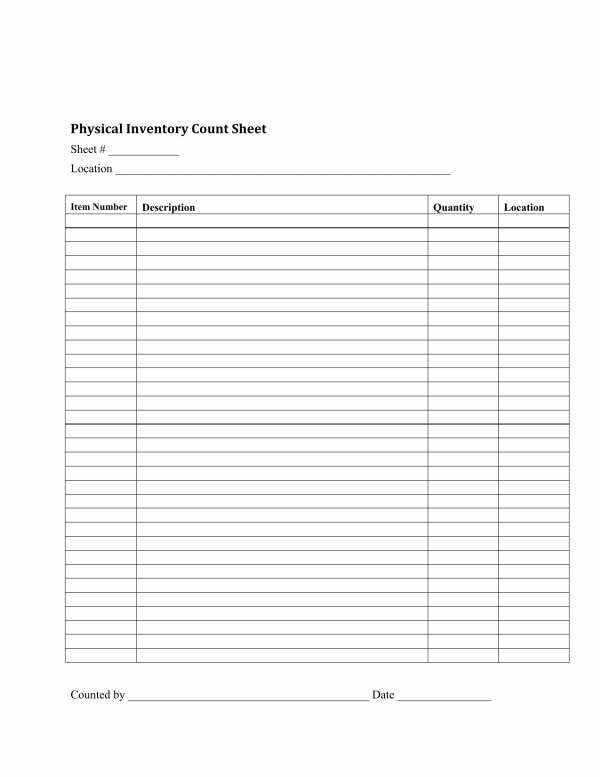 Download Inventory Checklist Template | Excel | PDF | RTF | Word ...