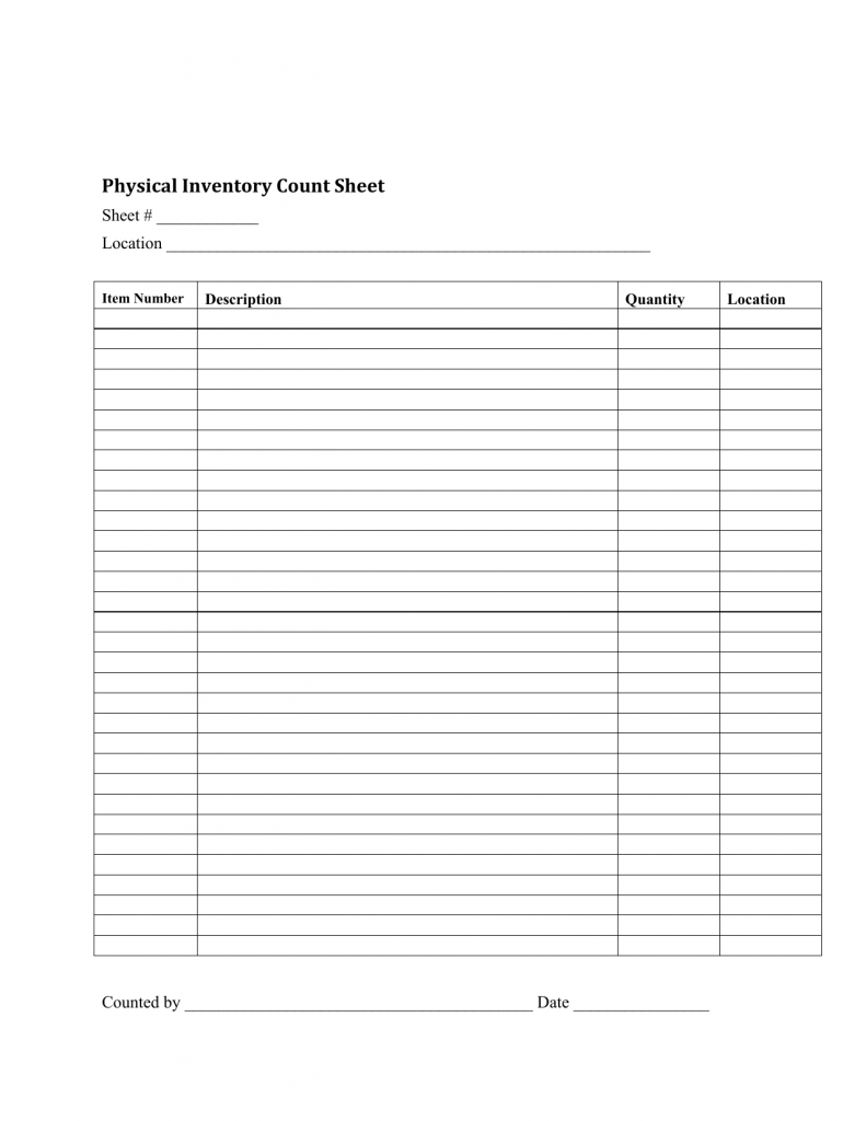 Download Inventory Checklist Template | Excel | PDF | RTF | Word ...