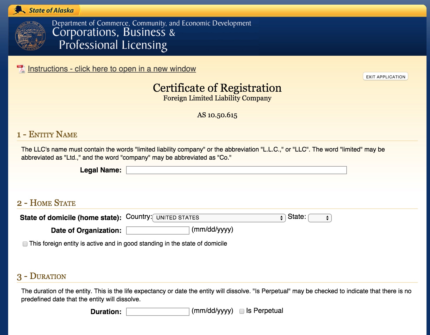Download Alaska Certificate of Registration Foreign LLC Form 08 497