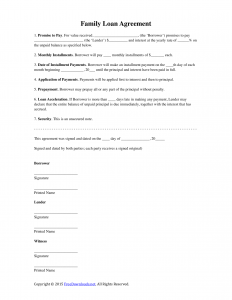 download family loan agreement template pdf rtf word