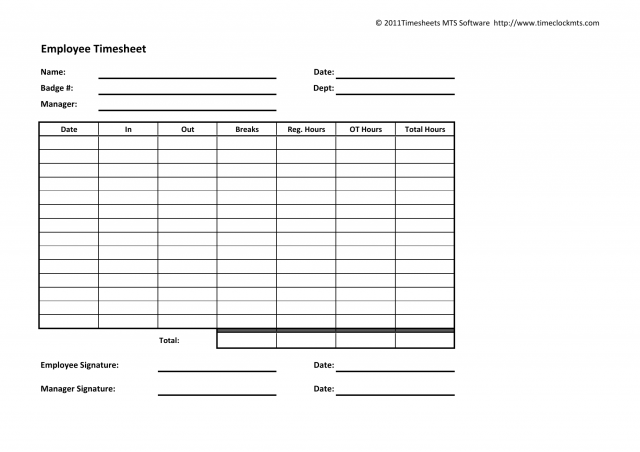 Download Weekly Timesheet Template | Excel | PDF | RTF | Word ...