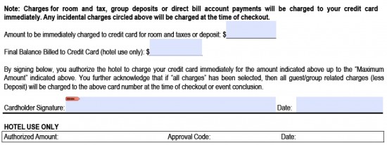 invoice free blank form Authorization Hilton Template Card Form Download Credit