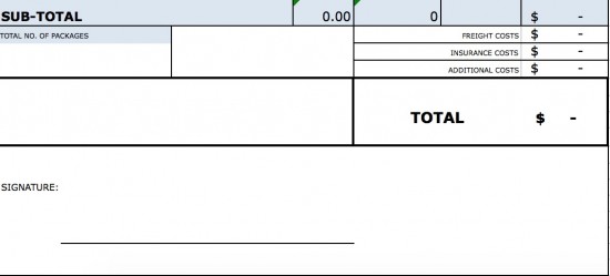 invoice template form excel Standard Download Blank Template Invoice Commercial