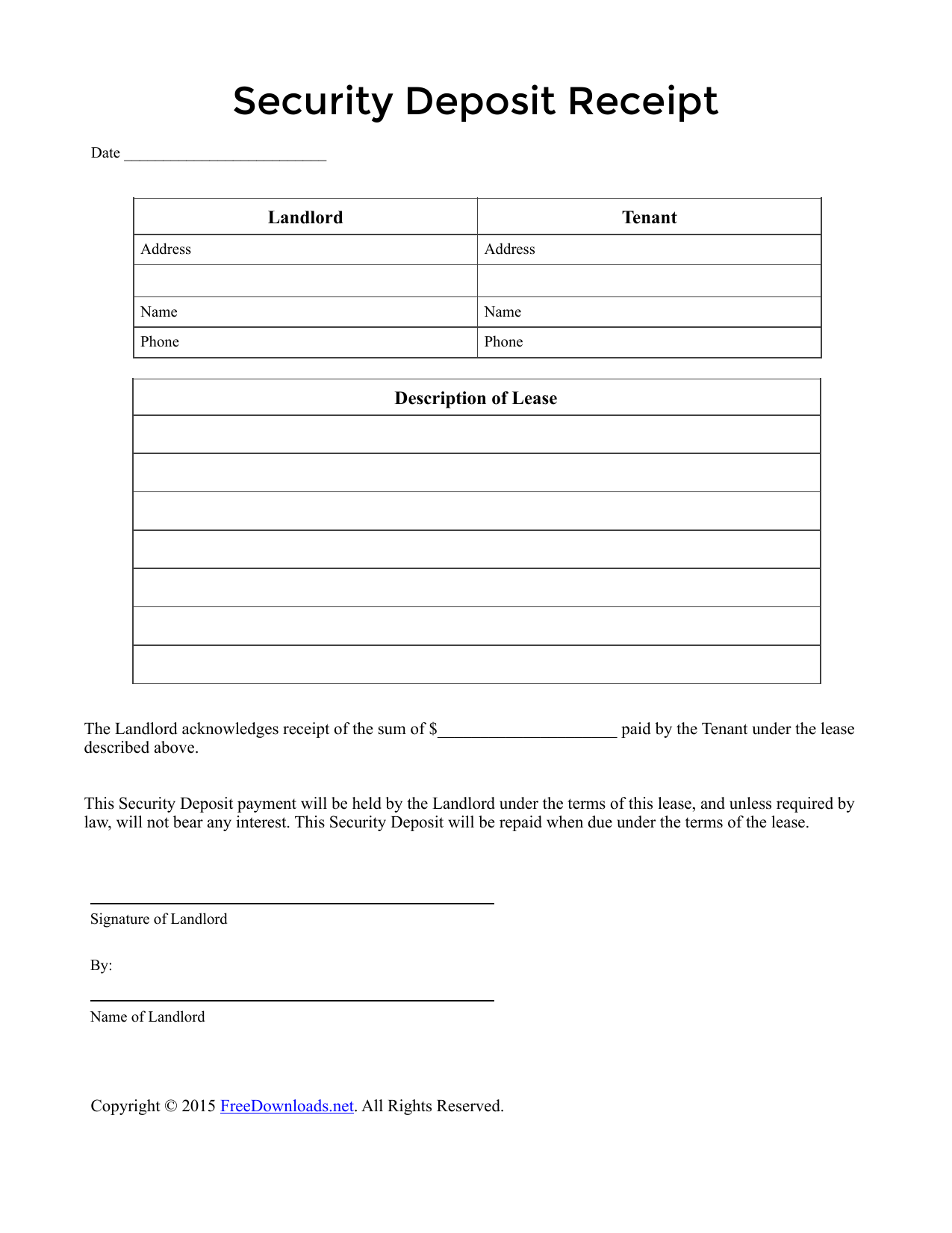 Rental Agreement And Deposit Receipt Pdf Fill Online Printable Fillable Blank Pdffiller Free